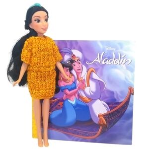Disney Alladin Jasmine Barbie Doll & Disney Aladdin Book